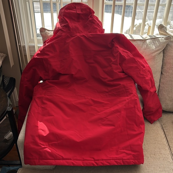 Lands End Women's Squall Insulated Waterproof Winter Parka Rich Red - Picture 8 of 8